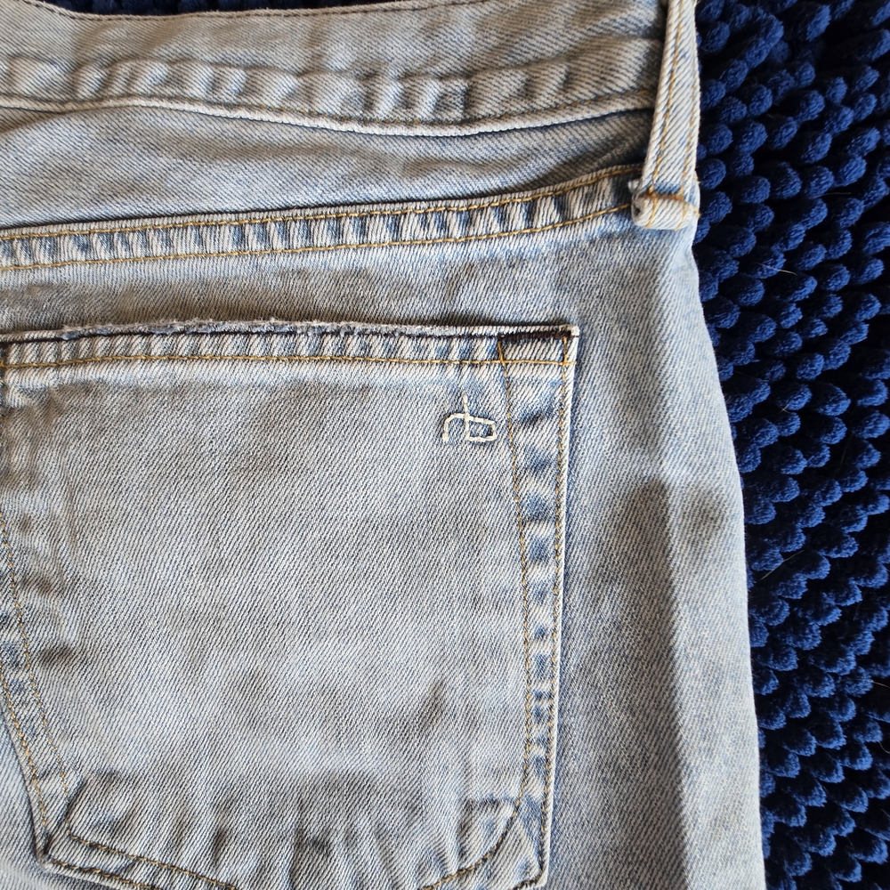 Rag & Bone Light Blue Denim Shorts - Picture 9 of 10